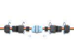 DELOCK Kabelverbinder mit Klemmverbindung 3 Pin, IP68