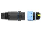DELOCK Kabelverbinder m. Bajonettverschl. 3 Pin St > Bu IP68