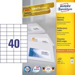 Avery 3651 selbstklebendes Etikett Rechteck Permanent...