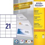Avery 3481 selbstklebendes Etikett Rechteck Permanent...