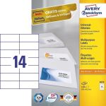 Avery 3653 selbstklebendes Etikett Rechteck Permanent...