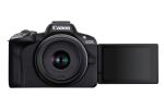 Canon EOS R50, Schwarz + RF-S 18-45mm F4.5-6.3 IS STM Kit