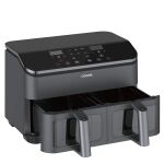 Cosori Dual Basket Chef Edition Doppel 8,5 l Eigenständig 1750 W Heißluftfritteuse Schwarz, Silber
