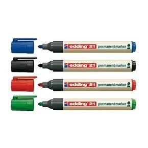 Edding EcoLine 21 Marker 10 Stück(e) Schwarz