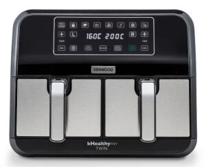 Kenwood HFM20.000MB Fritteuse Doppel 8 l Eigenständig 1700 W Heißluftfritteuse Schwarz