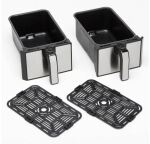Kenwood HFM20.000MB Fritteuse Doppel 8 l Eigenständig 1700 W Heißluftfritteuse Schwarz