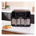 Kenwood HFM20.000MB Fritteuse Doppel 8 l Eigenständig 1700 W Heißluftfritteuse Schwarz
