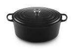 Le Creuset Signature 13,9 l Oval Schwarz