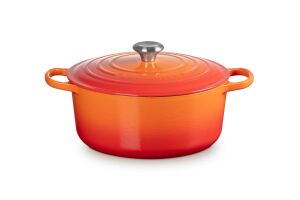 Le Creuset 21177280902430 Schmortopf 6,7 l Orange, Rot