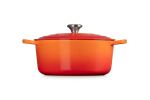 Le Creuset 21177280902430 Schmortopf 6,7 l Orange, Rot