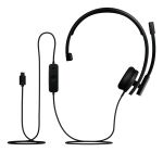 Logitech H570e Kopfhörer Kabelgebunden Kopfband Büro/Callcenter USB Typ-C Schwarz