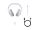 Logitech G G522 Lightspeed Kopfhörer Kabellos Kopfband Gaming USB Typ-C Bluetooth Weiß