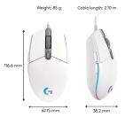 Logitech G 910-005797 Maus Gaming rechts USB Typ-A 8000 DPI