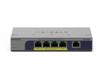 NETGEAR GS105PP Unmanaged Gigabit Ethernet (10/100/1000) Power over Ethernet (PoE) Desktop-/Wandmontage Grau