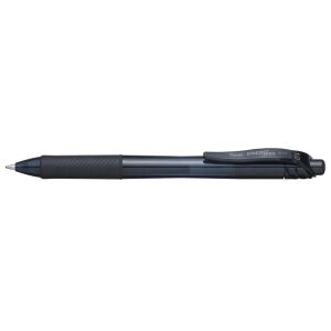 Pentel Energel X 1.0 Anklippbarer versenkbarer Stift Schwarz 1 Stück(e)