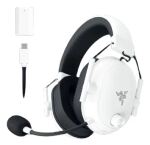 Razer BlackShark V2 HyperSpeed Kopfhörer Verkabelt & Kabellos Kopfband Gaming USB Typ-A Bluetooth Weiß