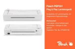Peach Laminiergerät 2-in-1 Plug & Play A4 ohne...