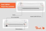 Peach Laminiergerät 2-in-1 Plug & Play A4 ohne Aufwärmzeit