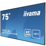 iiyama ProLite LH7542UHS++B-Ware++ 75" 16:9 4K 18/7 IPS Display schwarz