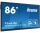 iiyama TE8604MIS-B1AG Interaktives Whiteboard 2,18 m (86") 3840 x 2160 Pixel Touchscreen Schwarz USB