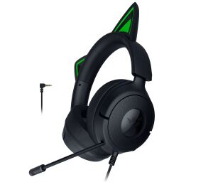Razer Kraken Kitty V3 X Kopfhörer Kabelgebunden Kopfband Gaming USB Typ-A Schwarz