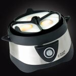 Russell Hobbs Stylo 7 Eier 365 W Schwarz, Edelstahl