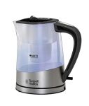 Russell Hobbs Purity Wasserkocher 1 l 2200 W Schwarz, Silber, Transparent