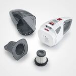 Severin HV 7146 Stabstaubsauger/Elektrischer Besen Akku Trocken&Nass UltraFine 120 W Grau, Rot, Weiß 2,2 Ah
