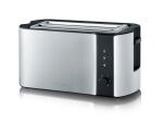 Severin AT 2590 Toaster 2 Scheibe(n) 1400 W Schwarz, Silber