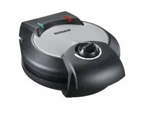 Severin WA 2103 Waffeleisen 4 Waffel(n) 1200 W Schwarz, Silber