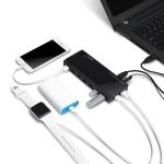 TP-Link UH720 Schnittstellen-Hub USB 3.2 Gen 1 (3.1 Gen 1) Micro-B 5000 Mbit/s Schwarz