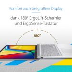 ASUS Vivobook 17 X1704VA-AU1053 Intel Core 7 150U Laptop 43,9 cm (17.3") Full HD 8 GB DDR5-SDRAM 512 GB SSD Wi-Fi 6 (802.11ax) Silber QWERTZ Deutsch