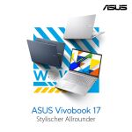 ASUS Vivobook 17 X1704VA-AU1116 Intel Core 5 120U Laptop 43,9 cm (17.3") Full HD 8 GB DDR5-SDRAM 512 GB SSD Wi-Fi 6 (802.11ax) Silber QWERTZ Deutsch