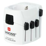 Skross PRO Netzstecker-Adapter Universal Weiß