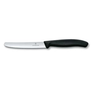 Victorinox Knife Set with serrated edge 6pcs 11cm black Schwarz 6 7833 6 Victorinox7833 Victorinox 7833 (6.7833.6)
