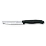 Victorinox Knife Set with serrated edge 6pcs 11cm black...