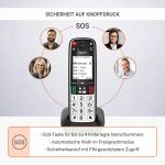 Gigaset EASY 500 Analoges/DECT-Telefon Anrufer-Identifikation Schwarz, Silber