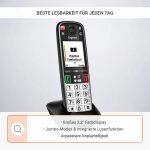 Gigaset EASY 500 Analoges/DECT-Telefon Anrufer-Identifikation Schwarz, Silber
