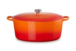 Le Creuset 21178400902430 Schmortopf 13,9 l Orange, Rot