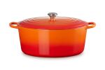 Le Creuset 21178400902430 Schmortopf 13,9 l Orange, Rot