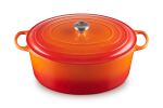 Le Creuset 21178400902430 Schmortopf 13,9 l Orange, Rot
