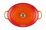 Le Creuset 21178400902430 Schmortopf 13,9 l Orange, Rot