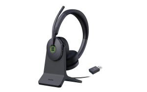 Yealink WH68 Hybrid with Charging Stand Headset Kopfhörer Verkabelt & Kabellos Kopfband Anrufe/Musik USB Typ-C Bluetooth Ladestation Schwarz