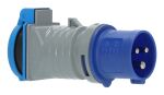 Brennenstuhl 1080990010 Netzstecker-Adapter Schwarz, Blau, Grau