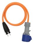 Brennenstuhl 1132910125 Netzstecker-Adapter Orange, Blau, Grau