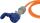 Brennenstuhl 1132910125 Netzstecker-Adapter Orange, Blau, Grau