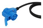 Brennenstuhl 1133910525 Verlängerungskabel 1,5 m 1 AC-Ausgänge Draußen Blau, Schwarz
