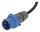 Brennenstuhl 1133920525 Verlängerungskabel 1,5 m 1 AC-Ausgänge Draußen Blau, Schwarz
