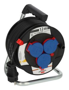 Brennenstuhl 9123020115 Kabelaufroller 3 AC-Ausgänge 12 m
