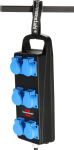 Brennenstuhl 1151480010 Verlängerungskabel 2 m 6 AC-Ausgänge Draußen Schwarz, Blau